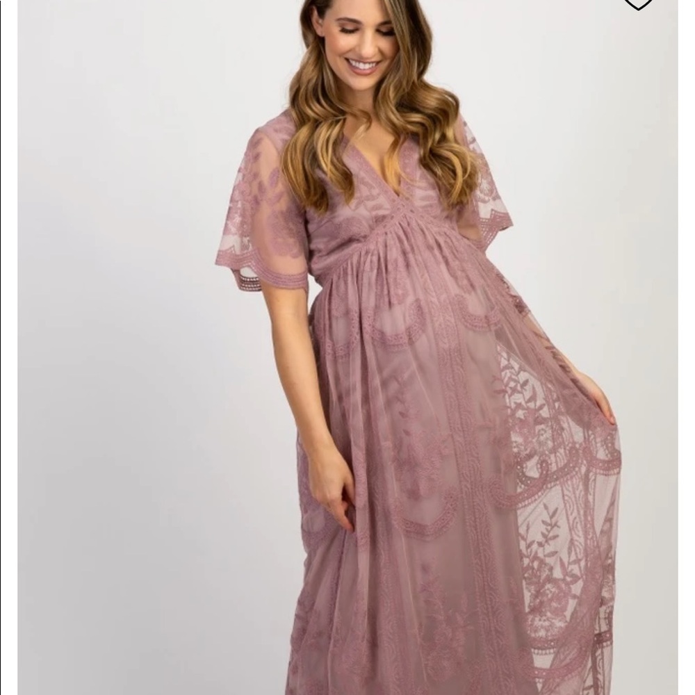 Pink blush mauve maxi size large